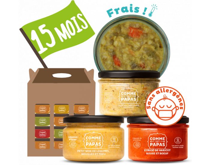 COMME DES PAPAS Pack Sans Allergnes d'Hiver - Ds 15 mois