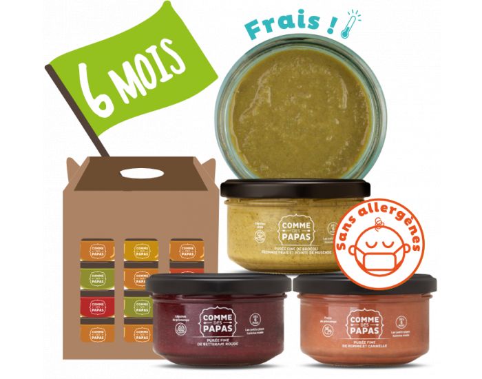 COMME DES PAPAS Pack Sans Allergnes d'Hiver - Ds 6 mois