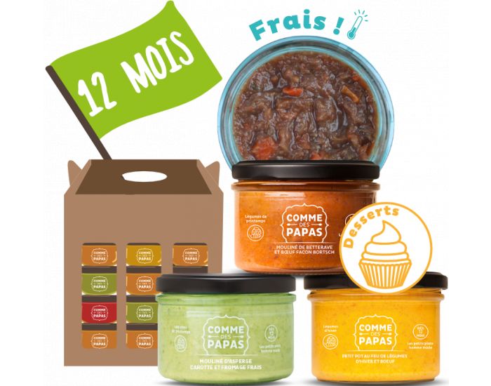 COMME DES PAPAS Pack Dessert d'Hiver - Ds 12 mois