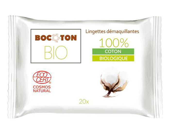 BOCOTON Lingettes Dmaquillantes Bio - Lot de 20