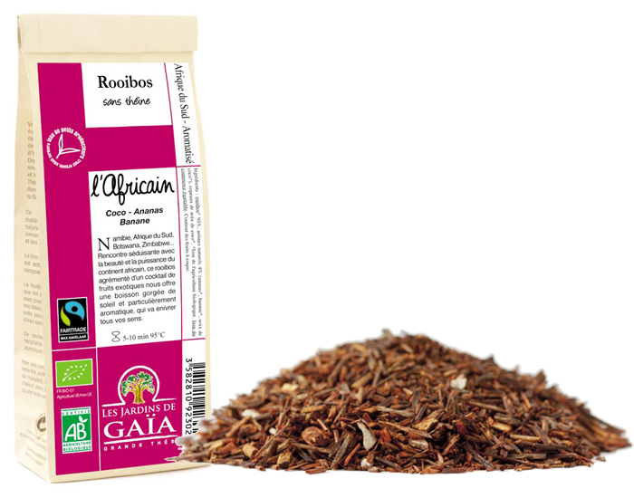 LES JARDINS DE GAIA L'Africain - Rooibos aux Fruits Exotiques - 100 g