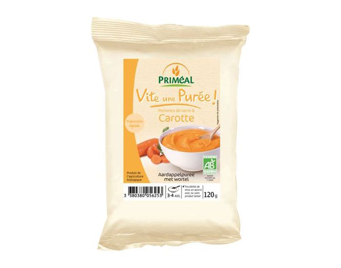 PRIMEAL Vite une pure ! Pommes de terre - Carotte - 120 g