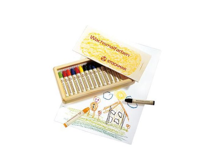 STOCKMAR Crayons en Cire d'Abeille - 16 couleurs - D�s 3 ans