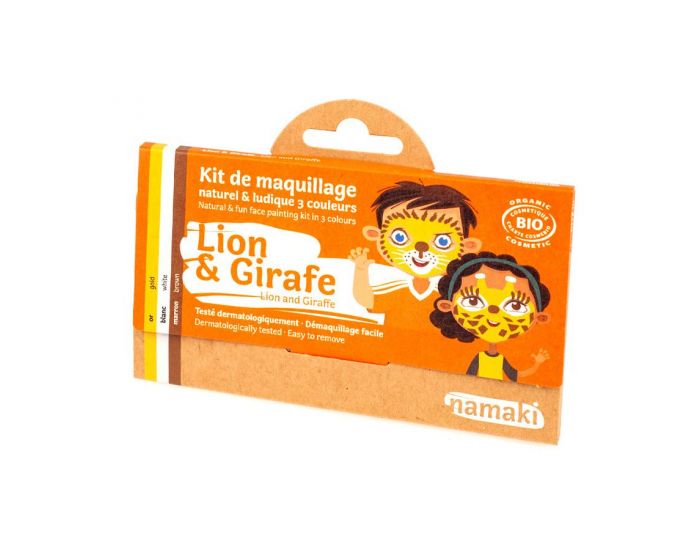 NAMAKI Kit de Maquillage 3 Couleurs Lion et Giraffe