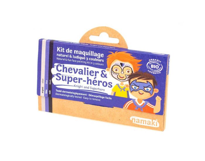 NAMAKI Kit de Maquillage 3 Couleurs Chevalier et Super-hros