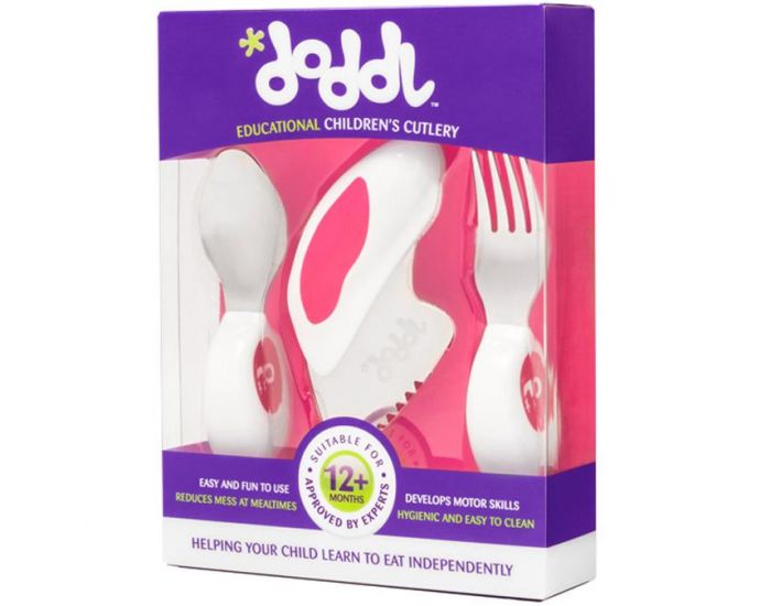 DODDL Set de 3 Couverts Ergonomiques - Ds 12 mois