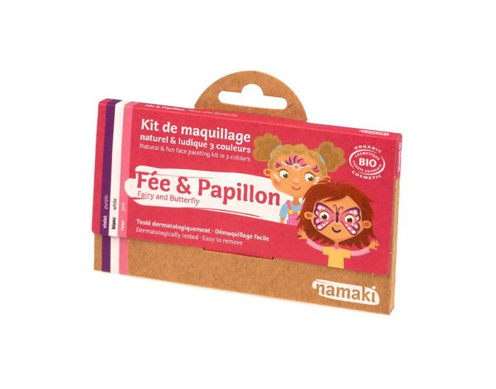 NAMAKI Kit de Maquillage 3 Couleurs - F�e et Papillon - D�s 3 ans