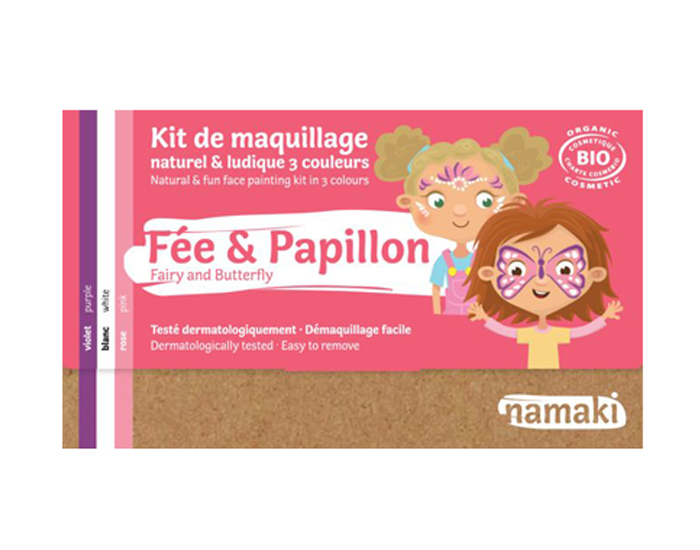 NAMAKI Kit de Maquillage 3 Couleurs - Fée et Papillon