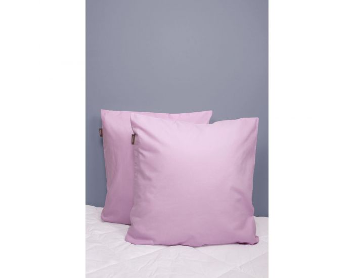 KADOLIS Set de 2 Taies d'Oreiller 100% Coton Bio 60x60 cm