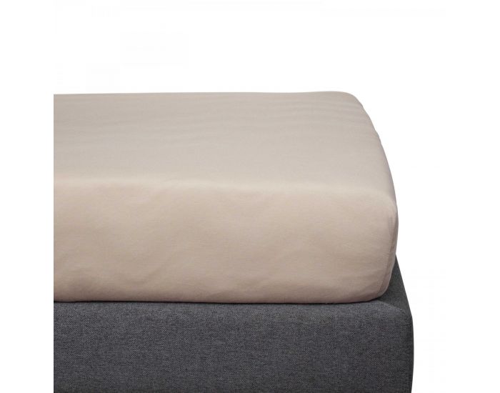 KADOLIS Drap Housse Coton Bio - Enfant Beige
