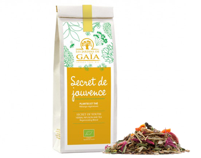 LES JARDINS DE GAA Secret de Jouvence - Mlange Rgnrant Ths et Plantes - 70 g 