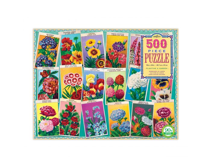 EEBOO Puzzle 500 Pices - Cultiver un Jardin - Ds 8 ans