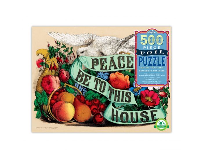 EEBOO Puzzle 500p Pices - Peace Be to This House - Ds 8 Ans