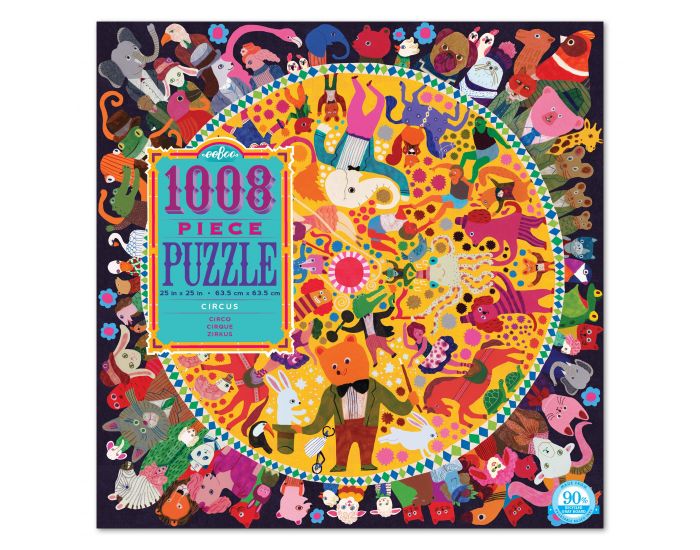 EEBOO Puzzle 1008 Pices - Cirque - Ds 8 ans