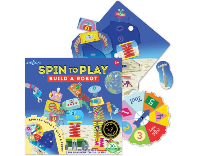 EEBOO Jeu de Roue - Construis ton Robot - Ds 3 ans