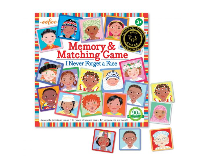 EEBOO Grand Memory - Je N'oublie Jamais Un Visage - Ds 3 ans