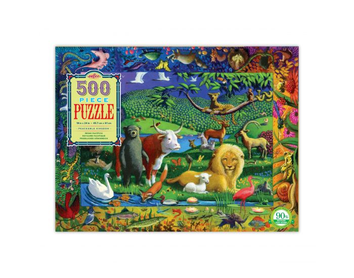 EEBOO Puzzle 500 Pices - Le Royaume de la Paix - Ds 8 ans