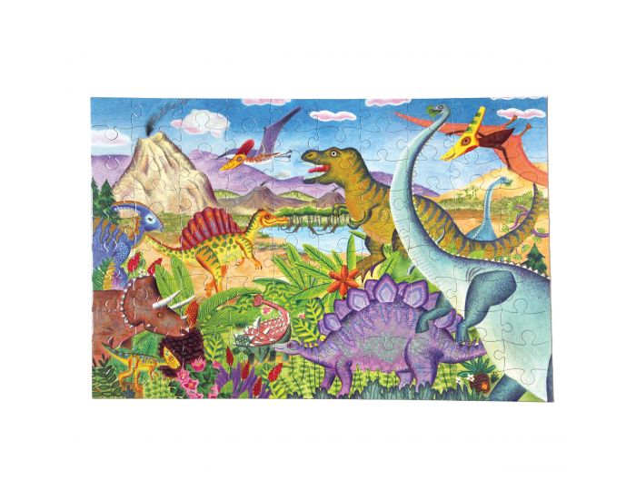 EEBOO Puzzle 100 Pices - Dinosaures - Ds 5 ans