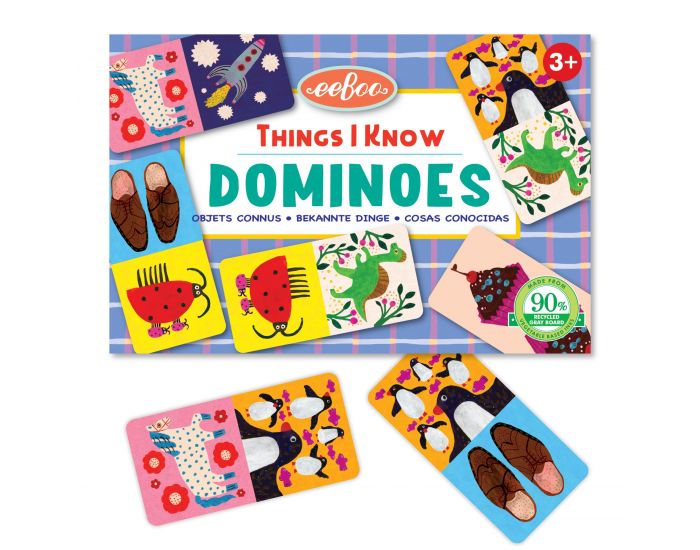 EEBOO Petit Domino - Objets Connus - Ds 3 ans