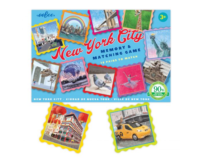 EEBOO Petit Memory - New York - Ds 3 ans