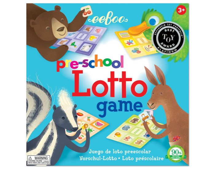 EEBOO Jeu Loto des Animaux - Ds 3 ans