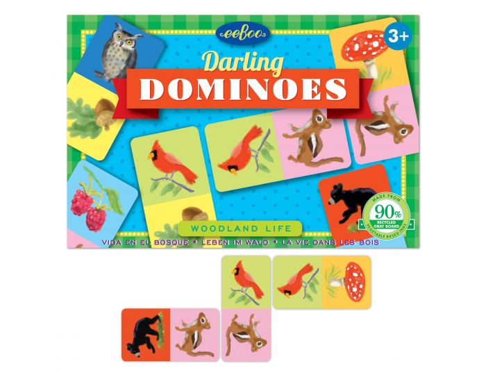 EEBOO Petit Domino - La Vie des Bois - Ds 3 ans