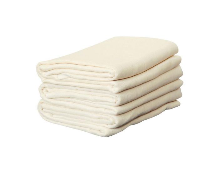 DISANA Lot de 5 Langes en Coton - 80x80 cm