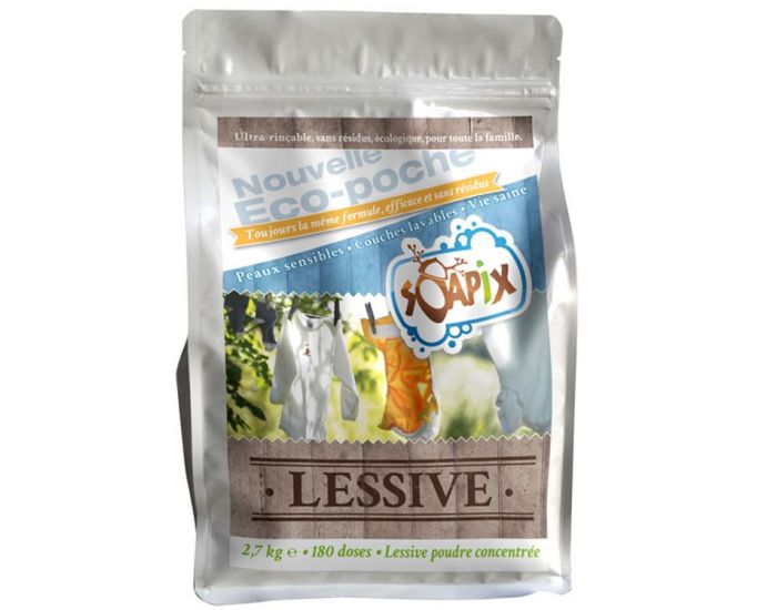 SOAPIX Lessive en Poudre Ecopoche - 180 doses