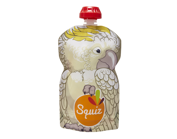 SQUIZ Gourde Souple Rutilisable Cacatos - 130 ml