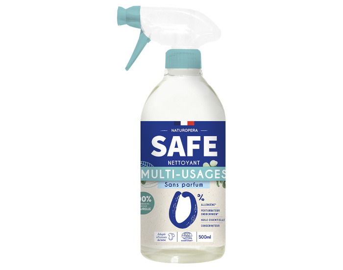 SAFE Spray Nettoyant Multi-Usages Sans Allergène - 500 ml