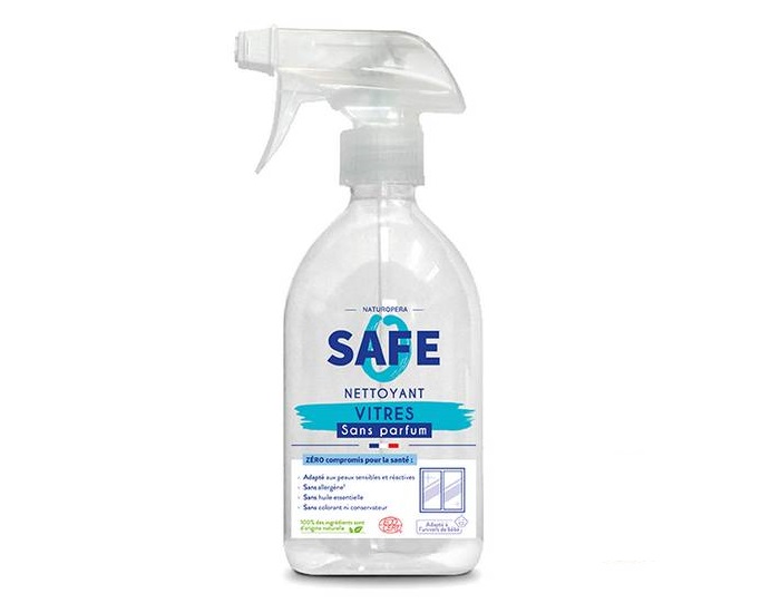 SAFE Spray Nettoyant Vitres Sans Allergène - 500 ml