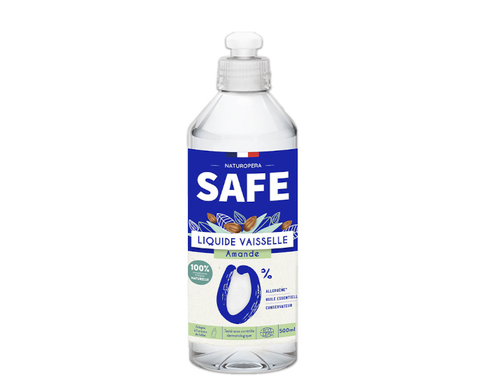 SAFE Liquide Vaisselle Amande Sans Allergène - 500 ml