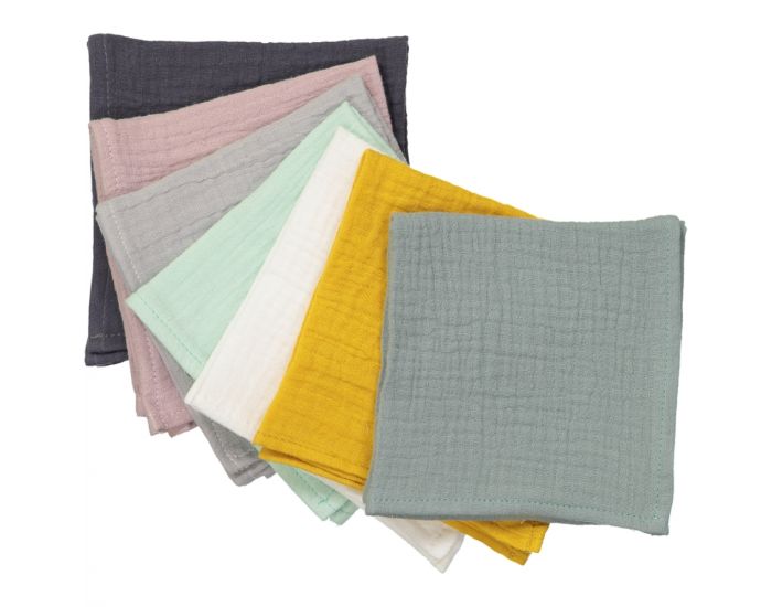 CHOUCHOUETTE Lot de 7 Mouchoirs en Gaze de Coton