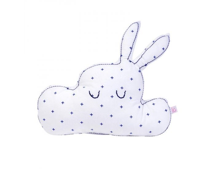 LITTLE CREVETTE Coussin Lapinuage - Croix Bleues