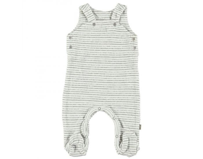 KIDSCASE Salopette bb Bio  Rayures Grises