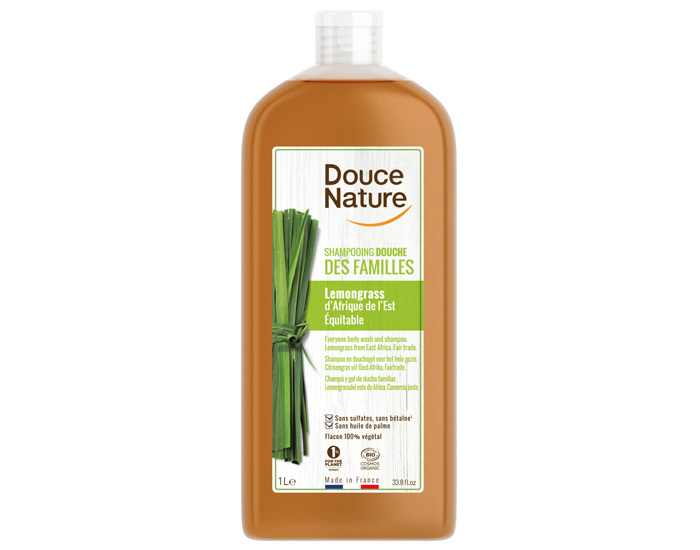DOUCE NATURE Shampooing Douche des Familles - Lemongrass - 1 L