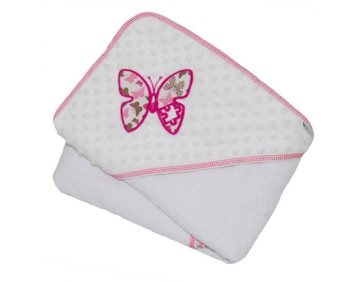 SEVIRA KIDS Sortie de Bain Extra Large 100x100cm - Minky Butterfly
