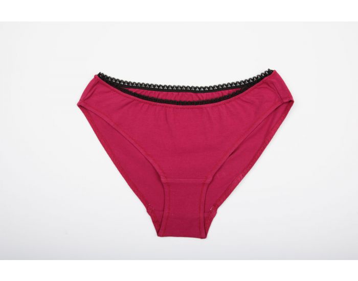BIOLUNES Culotte en Coton Bio Framboise