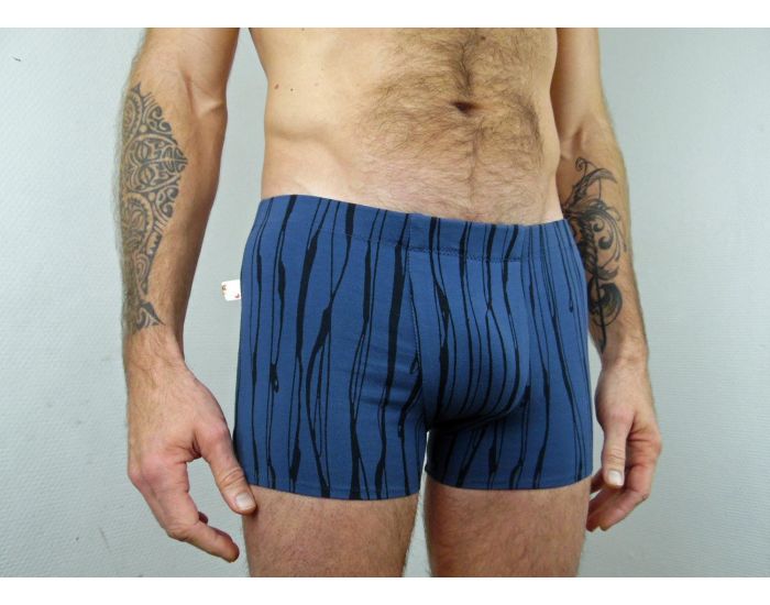 BIOLUNES Boxer en Coton Bio Bleu Willow