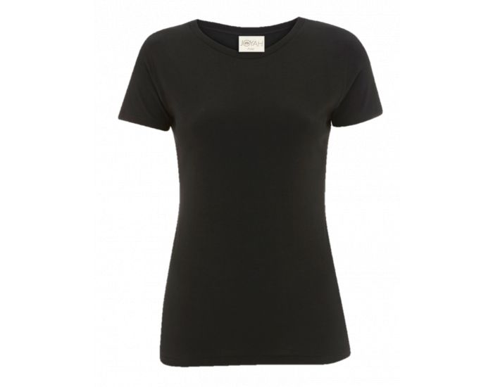 JOYAH T-shirt Femme en Bambou - Noir