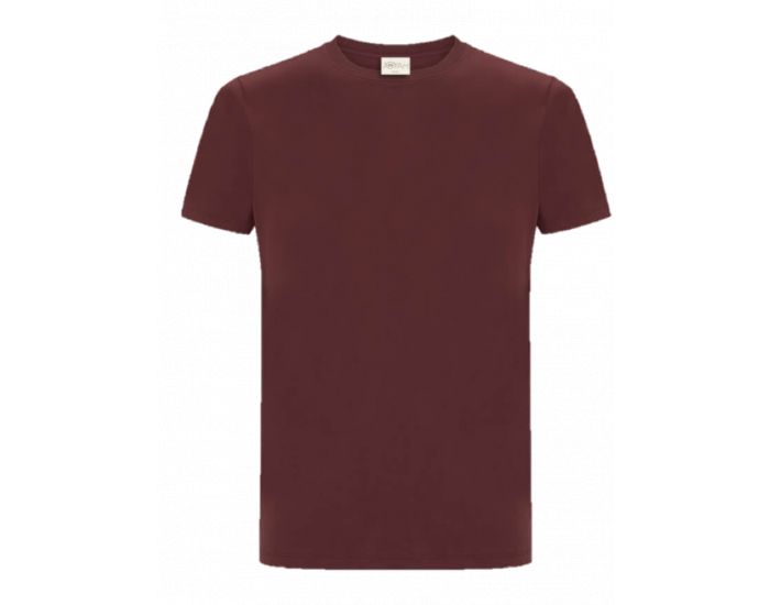 JOYAH T-shirt Homme en Coton Bio - Bordeaux