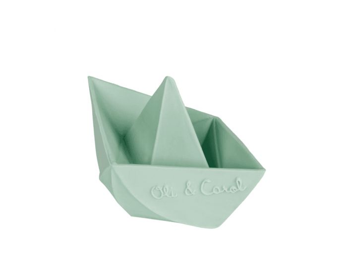 OLI & CAROL Bateau Origami - En latex d'hevea 100% naturel - Ds la Naissance