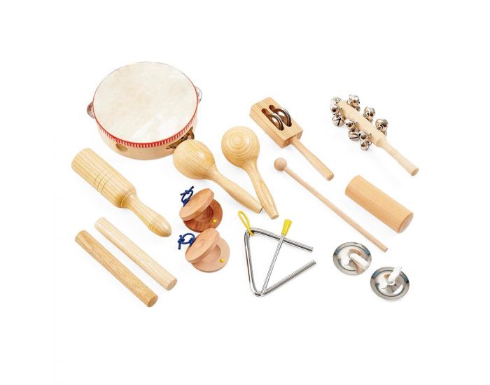 TICKIT Set de 10 Instruments de Percussion - Dès 3 ans