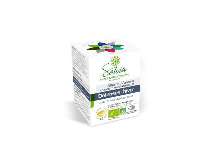 SALVIA NUTRITION Alternativ'Aroma Huiles Essentielles Bio 40 Capsules