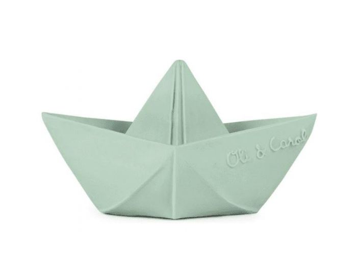 OLI & CAROL Jouet de Dentition - Bateau Origami Menthe - Ds la Naissance