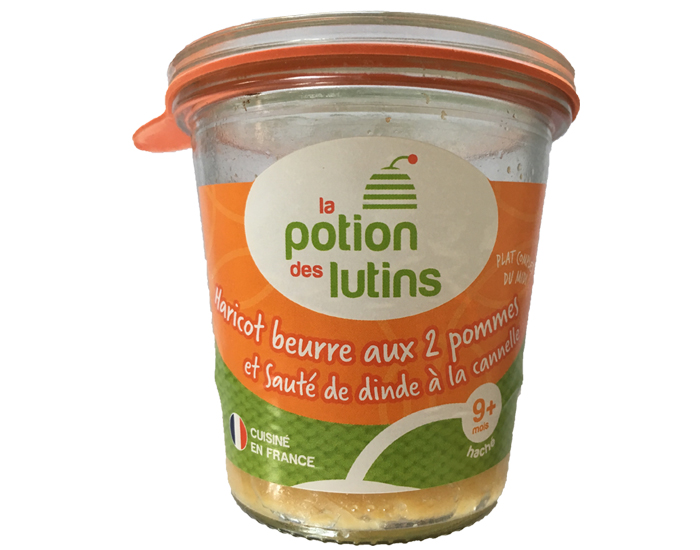 LA POTION DES LUTINS Haricots Beurre aux Deux Pommes et Saut de Dinde  la Cannelle