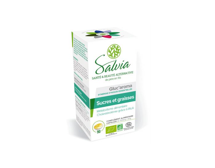 SALVIA NUTRITION Gluc'Aroma Huiles Essentielles Bio en Capsules