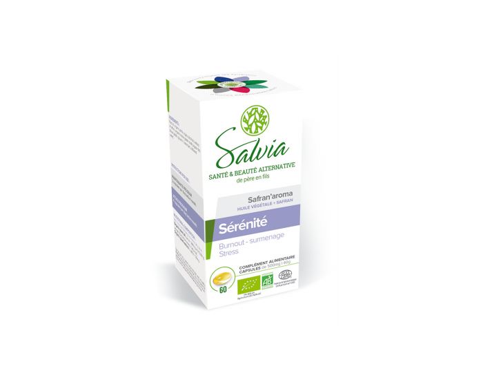 SALVIA NUTRITION Safran'Aroma Safran et Omega 3 Bio - Srnit - 60 Capsules