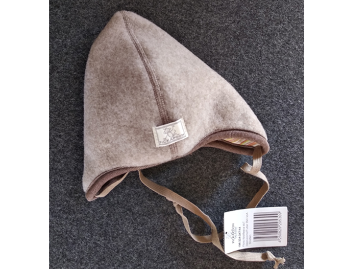 PICKAPOOH Bonnet Bb Rversible Feutre de Laine Flora - Marron et Multicolore 