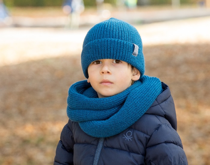 PICKAPOOH Bonnet en Laine Knut - Bleu 